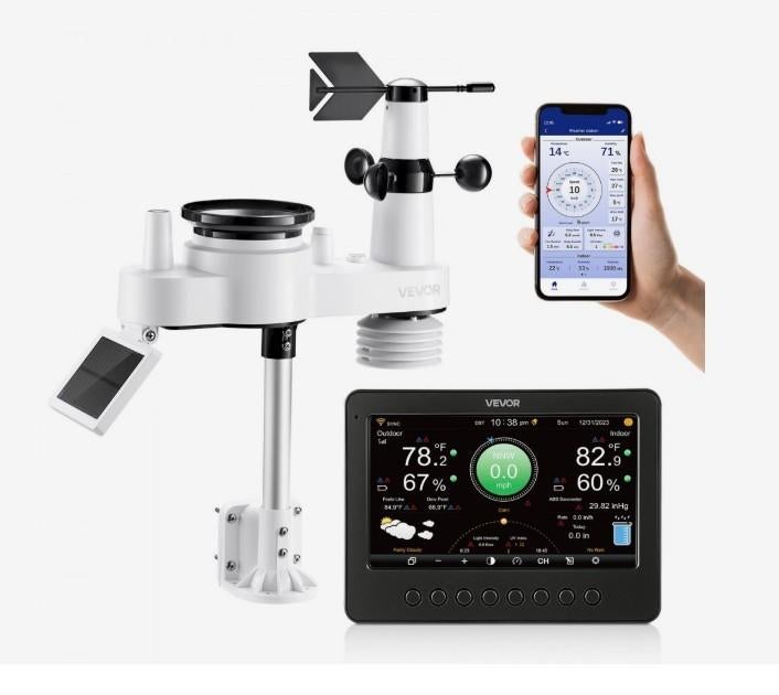 Weerstation, Audio, Tv en Foto, Weerstations en Barometers, Nieuw, Weerstation, Ophalen