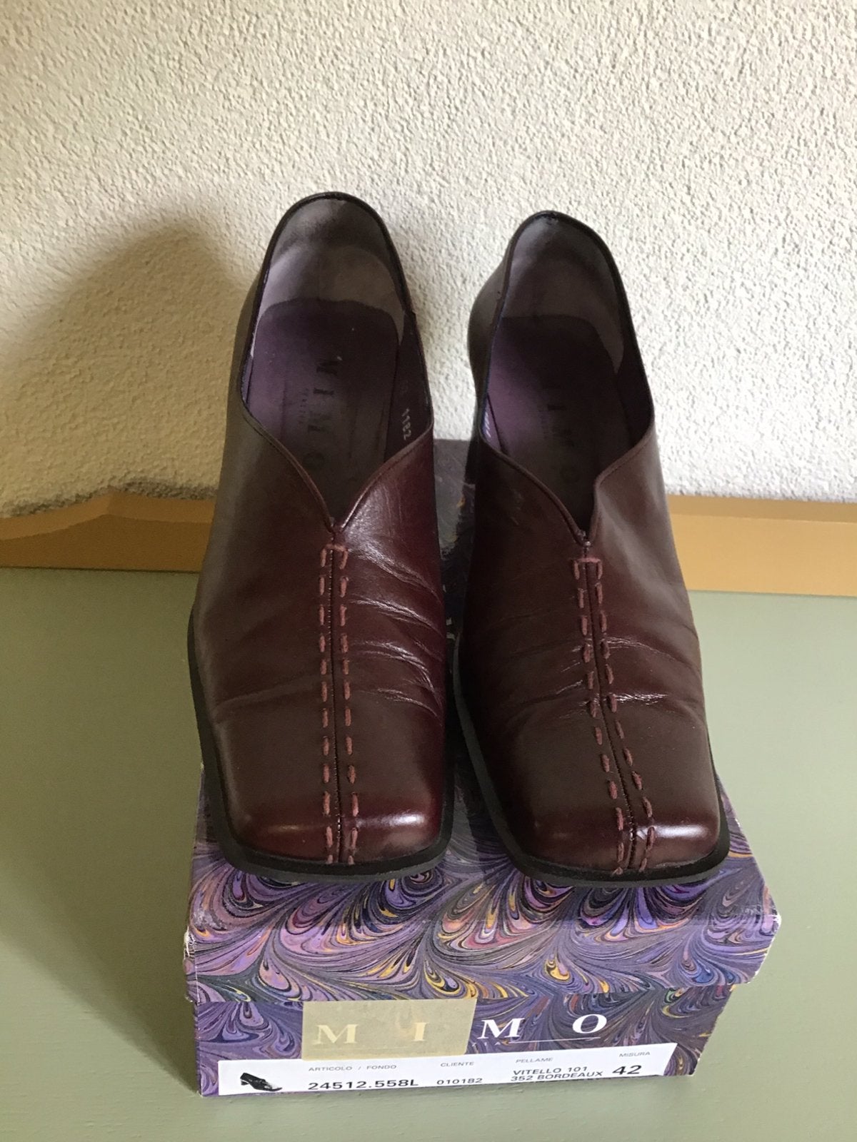 Mimo Venezia Pumps Bordeaux maat 42, Pumps, Overige kleuren, Ophalen of Verzenden, Zo goed als nieuw