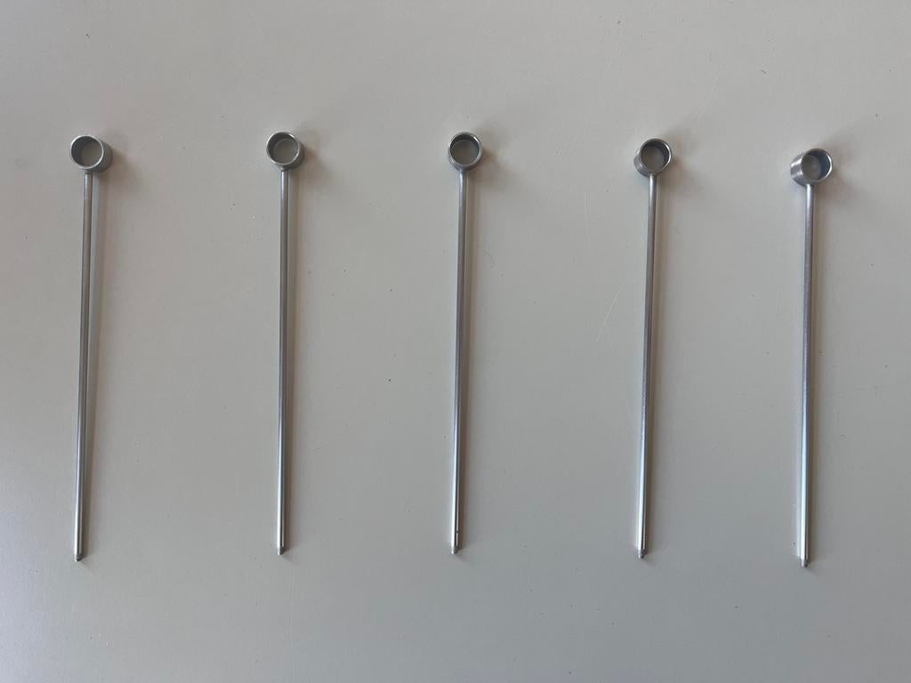 5 originele kaarsarmen voor Kjaerholm PK 101 kandelaar, Ophalen of Verzenden