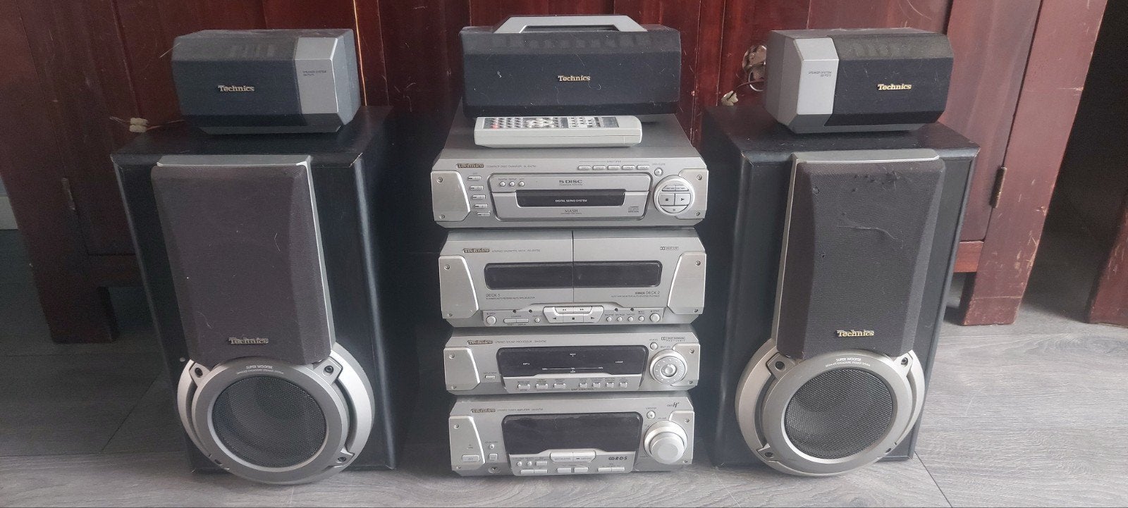 Technics Hifi Set met CD-wisselaar, Audio, Tv en Foto, Stereo-sets, Ophalen of Verzenden, Gebruikt, Cassettedeck, Overige merken