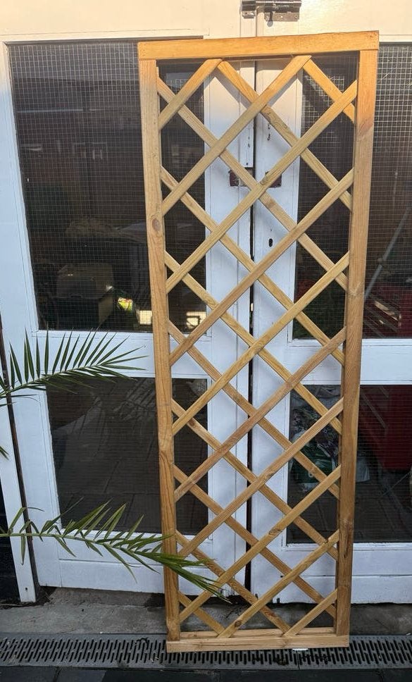 Houten tuinhek / klimrek voor planten, Tuin en Terras, Ophalen, Gebruikt, Hout, Tuinhek