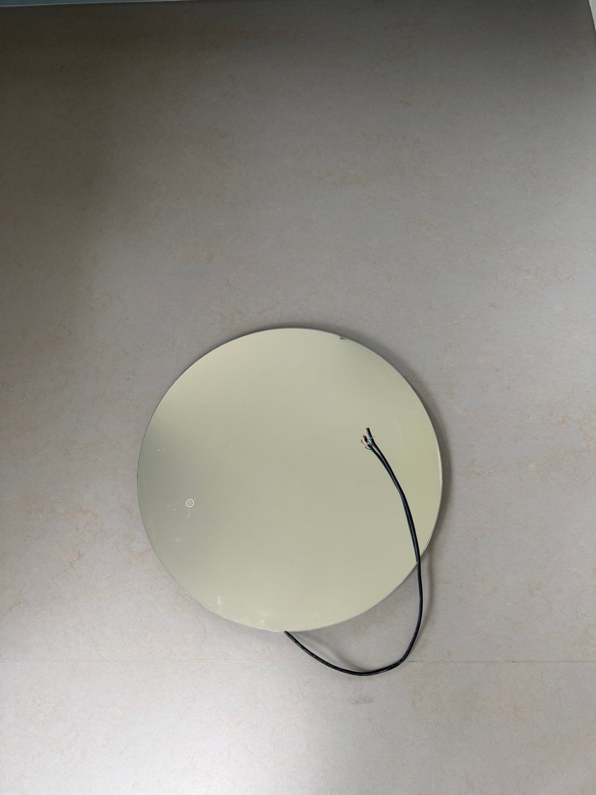 Ronde LED spiegel, anti-condens functie, nieuw, Huis en Inrichting, Woonaccessoires | Spiegels, Ophalen, Rond, Nieuw, Minder dan 100 cm