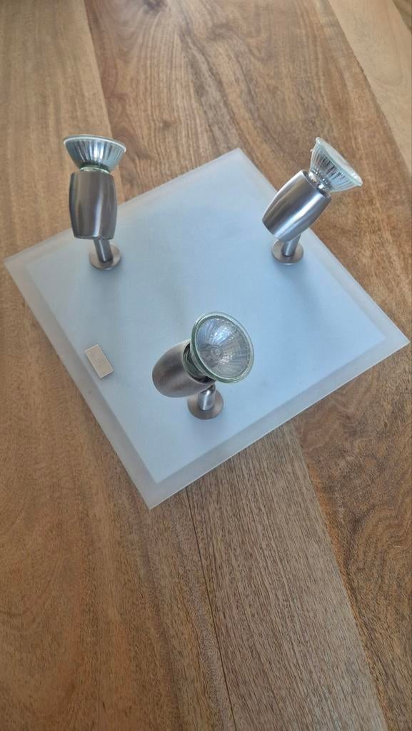 Plafondspot met 3 spots en 2 spots JDB, Ophalen of Verzenden, Metaal of Aluminium
