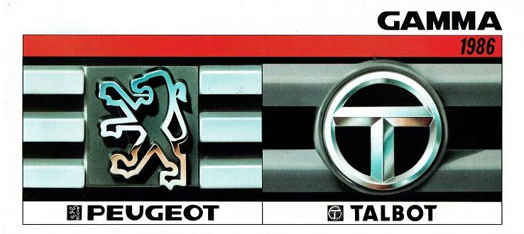 Folder Peugeot en Talbot modellen (1986), Verzenden, Gelezen, Peugeot