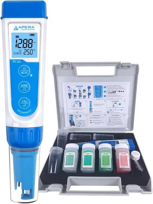 Apera PH 60 PH meter set, Ophalen of Verzenden, Zo goed als nieuw, Overige meters