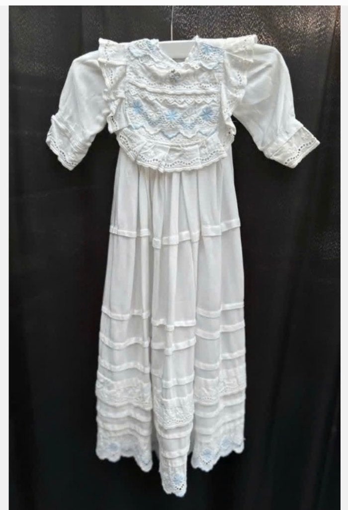 Vintage Lange doopjurk poppenjurk 65 cm, Ophalen of Verzenden, Zo goed als nieuw, X, Kleertjes