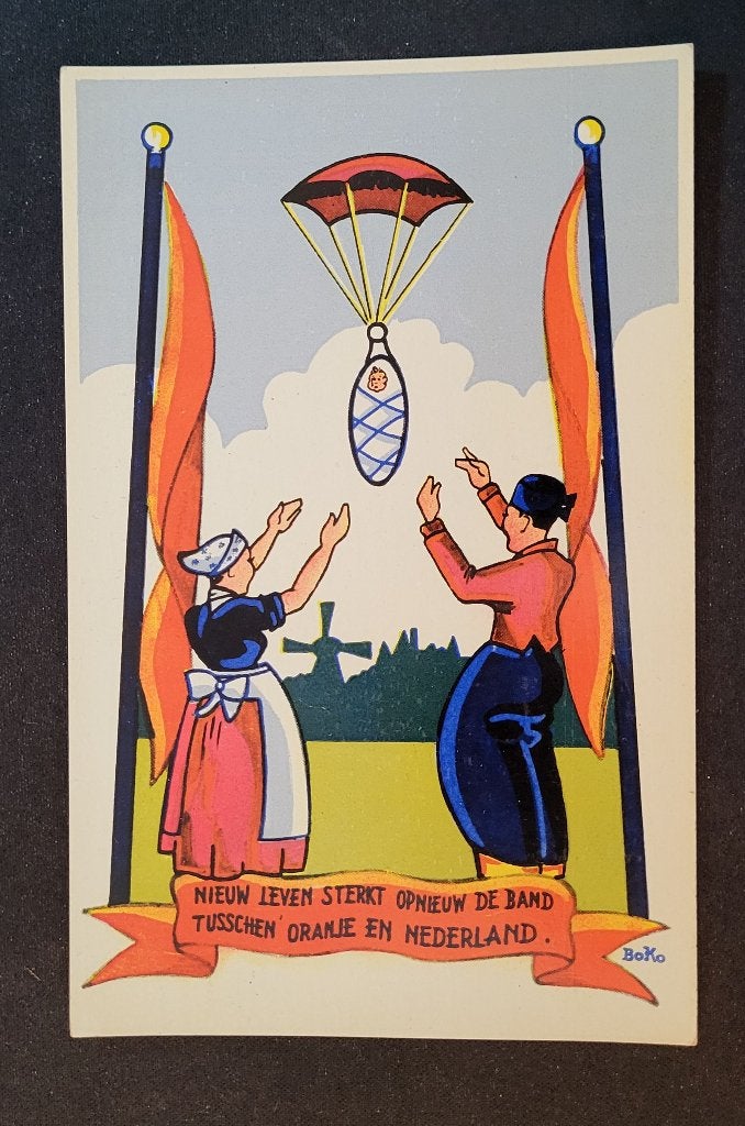 5x Geboorte Oranje prins(es) illustrator BOKO, Ophalen of Verzenden, Voor 1920, Ongelopen, Overige thema's