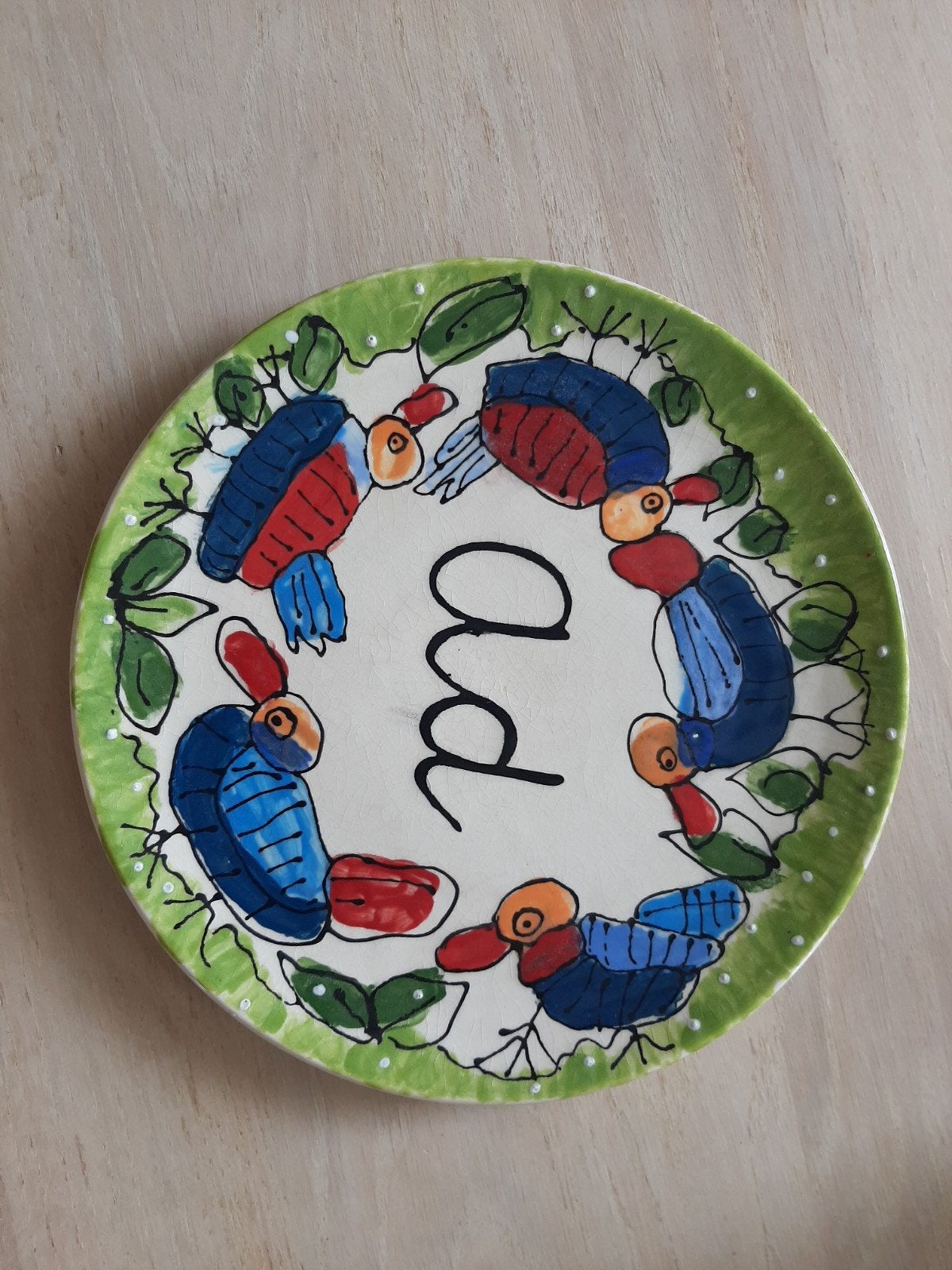 naambord, Ophalen