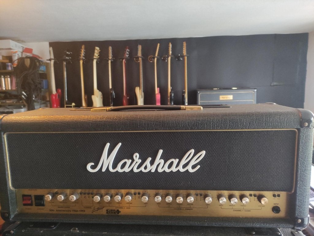 Marshall 6100 (black) 30th anniversary 100 watt, Muziek en Instrumenten, Versterkers | Bas en Gitaar, Ophalen, Zo goed als nieuw