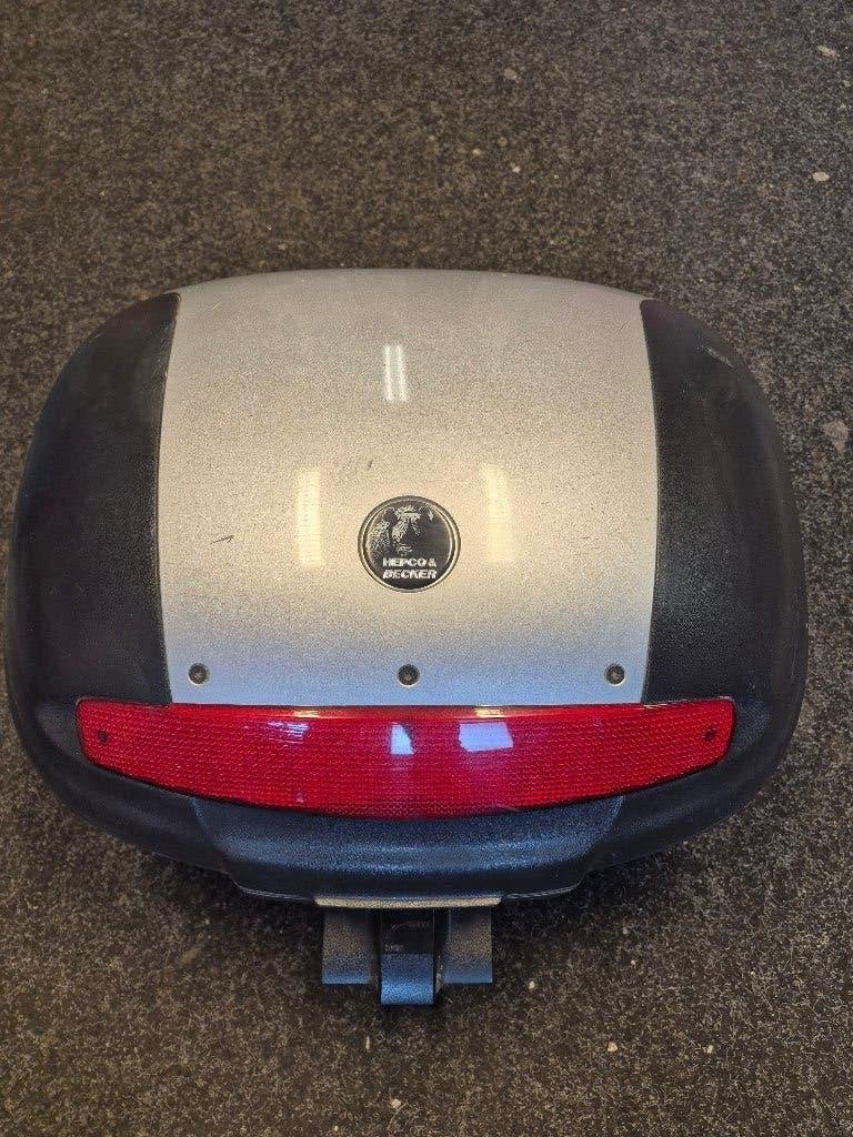 Hepco en Becker topkoffer met steun, Motoren, Ophalen, Gebruikt