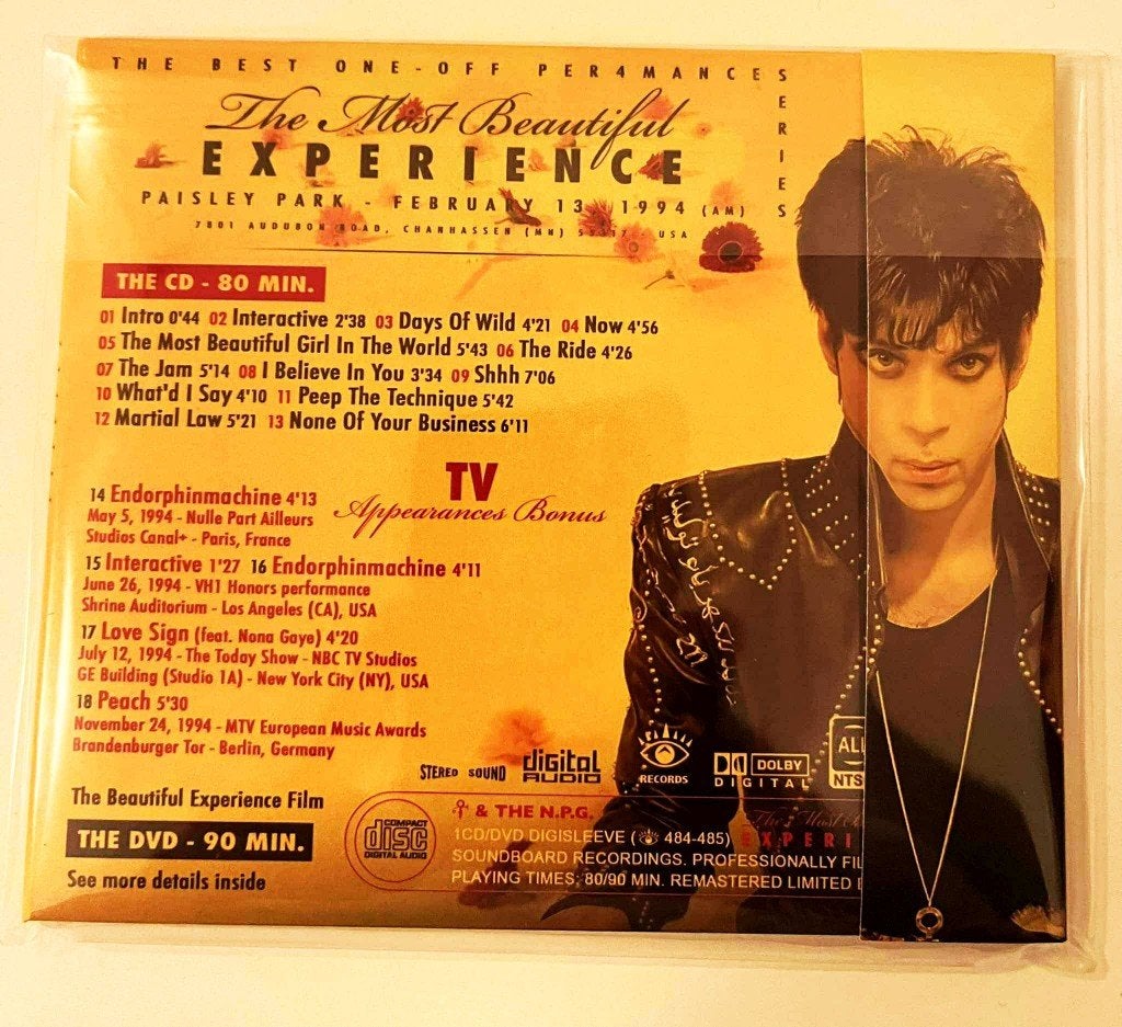 Prince-The Most Beautiful Experience CD/DVD (Golden Discs), Live-album, Speciale editie, Nieuw in verpakking, Verzenden