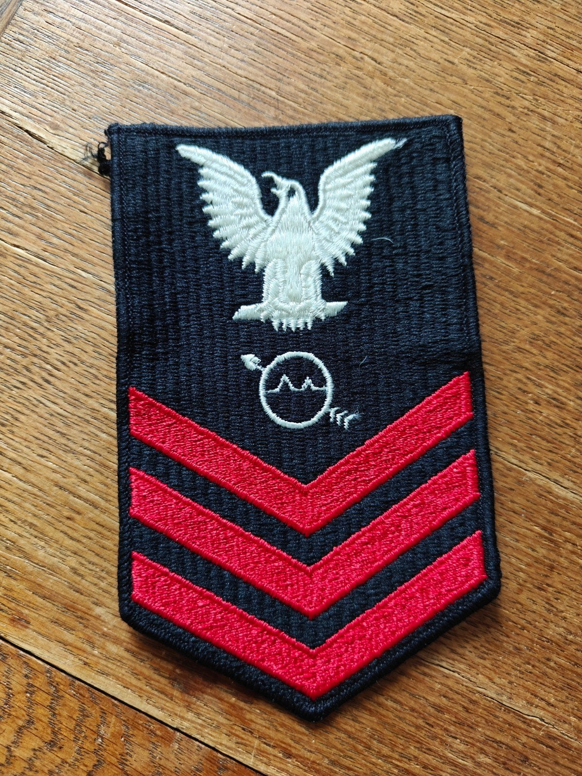 Navy rang patch zwart 16, Ophalen of Verzenden