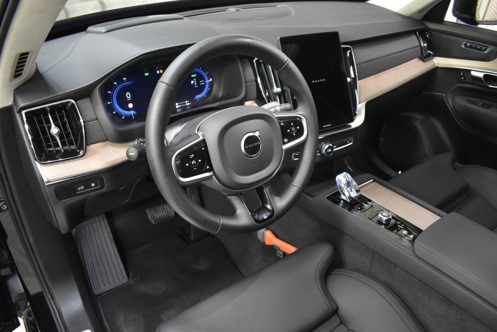 Volvo XC90 T8 455pk AWD Ultra Bright FACELIFT | Luchtvering, Auto's, Gebruikt, 4 cilinders, Zwart, Hybride Elektrisch/Benzine