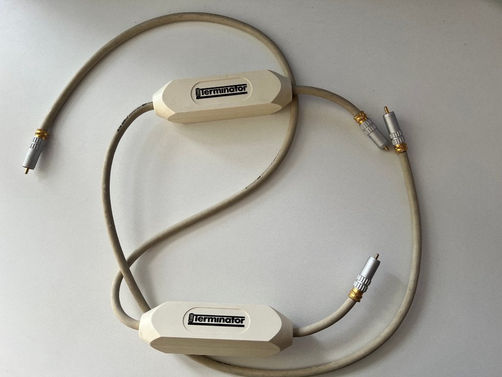 MIT MI-330 Tube Terminator audio interconnects RCA 1,0, Audio, Tv en Foto, Verzenden, Gebruikt, Minder dan 2 meter, Interlink-kabel