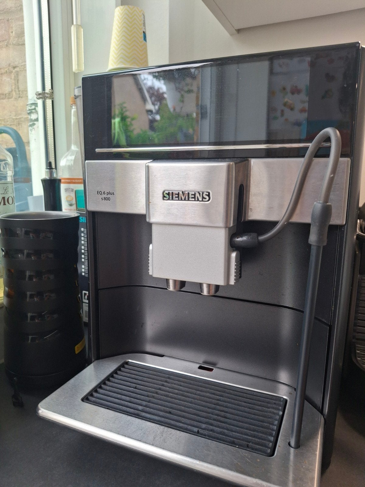 Siemens EQ.6 plus s800 volautomatische espressomachine, Ophalen, Gebruikt, Espresso apparaat, 10 kopjes of meer