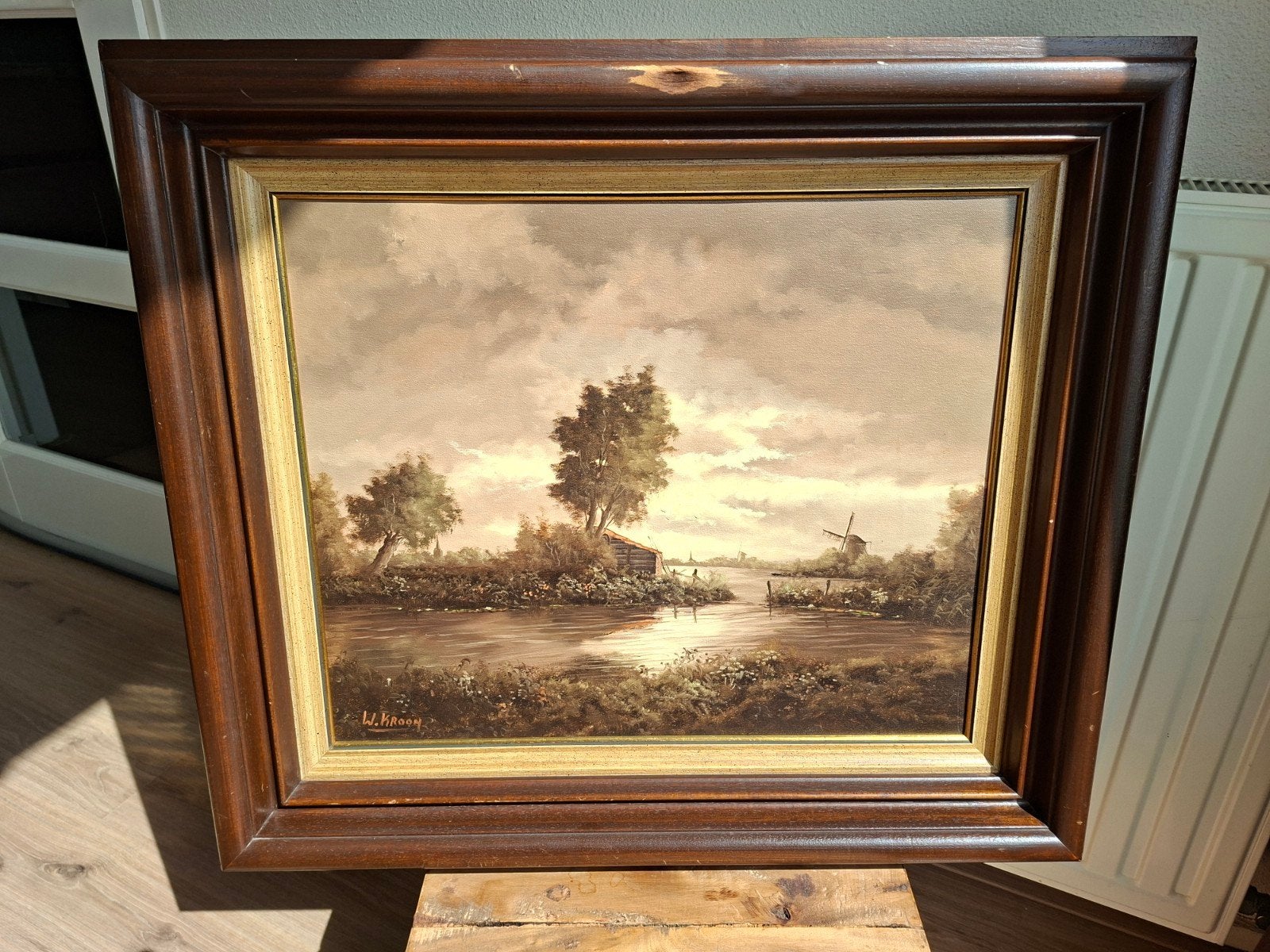 Hollands Landschap -- W. Kroon, Ophalen of Verzenden