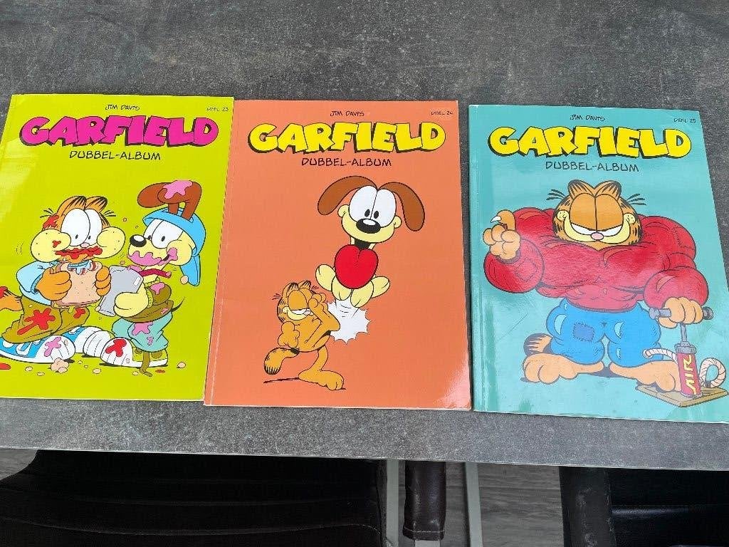 Stripboeken Garfield 3 stuks, Meerdere stripboeken, Ophalen of Verzenden, Gelezen, Jim Davis
