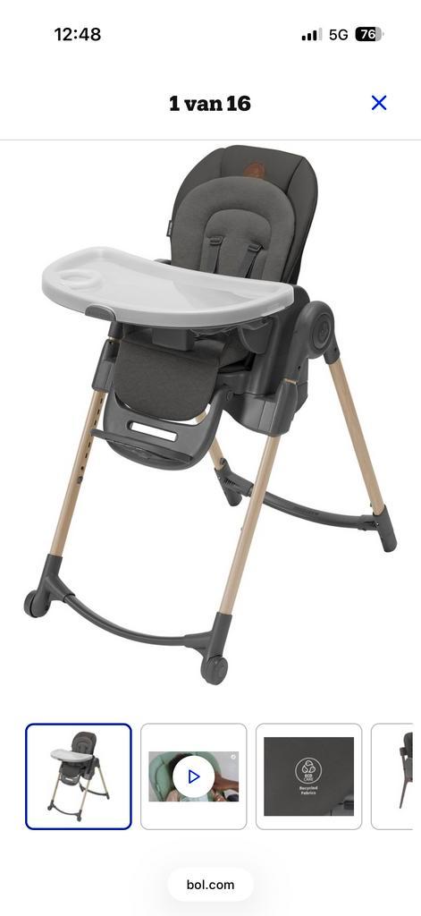 Maxi-Cosi Minla Kinderstoel - Beyond Graphite Eco, Ophalen, Nieuw, Meegroeistoel, Afneembaar eetblad