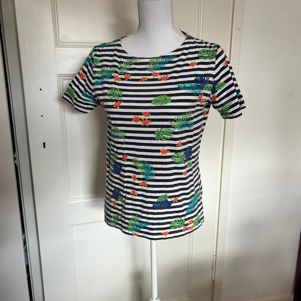 Sugarhill Brighton Gestreepte Top - Maat 38 (M), Kleding | Dames, Maat 38/40 (M), Overige kleuren, Ophalen of Verzenden, Korte mouw