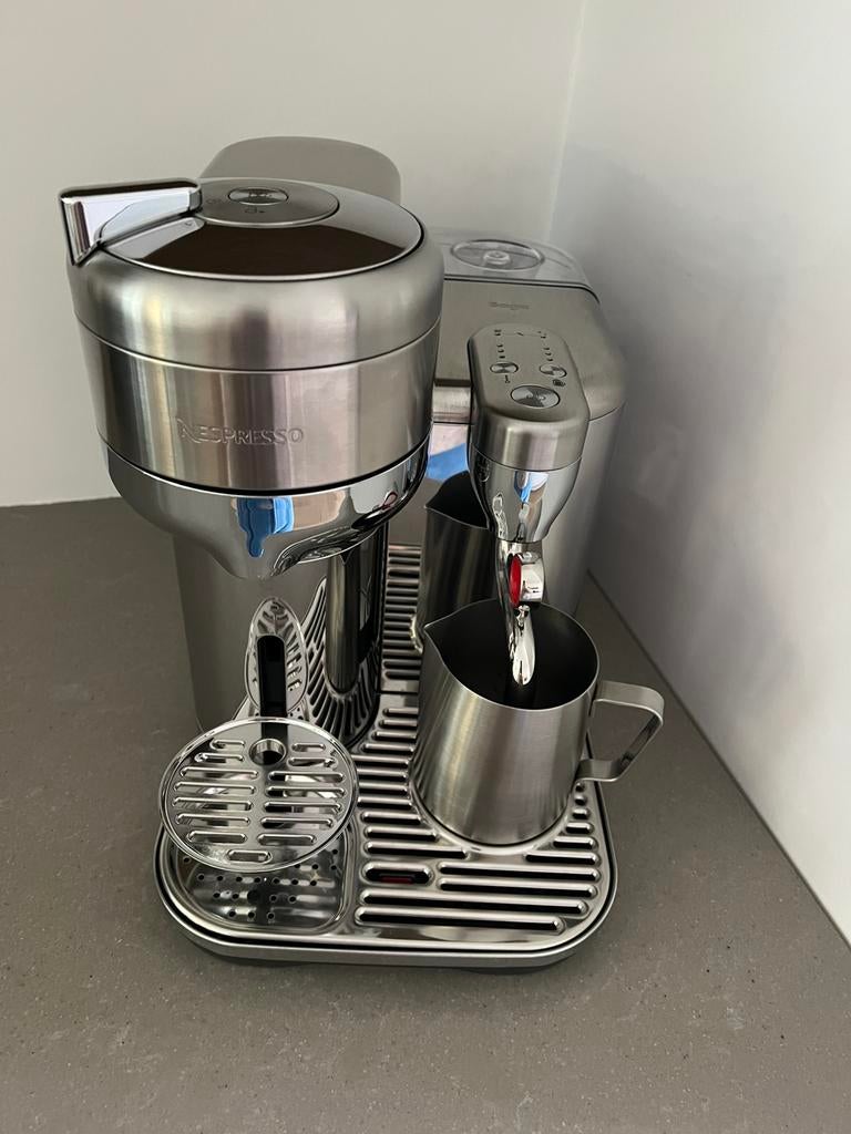SAGE Nespresso Vertuo Creatista pro zilver, Ophalen, Zo goed als nieuw, Koffiemachine