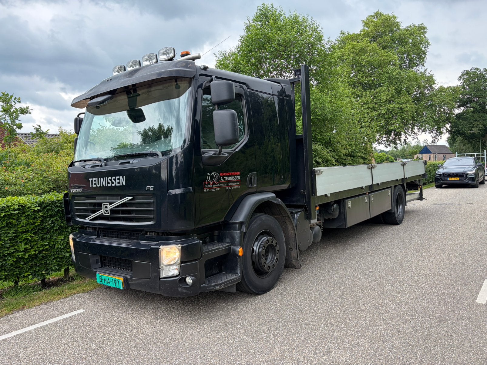 Volvo FE 42R oprijwagen 19ton Luchtvering vangmuil machine, Auto's, Vrachtwagens, Euro 5, Zwart, Bedrijf, Handgeschakeld