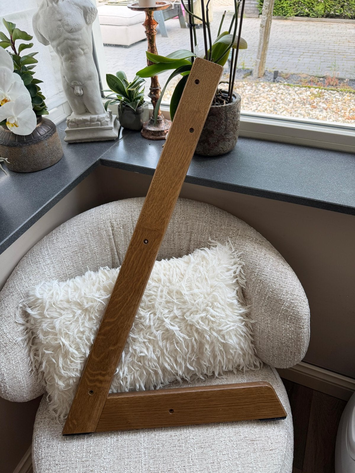 Tripp Trapp Zijsteun Bruin Eiken / Brow Oak - In goede staat, Ophalen, Gebruikt, Meegroeistoel