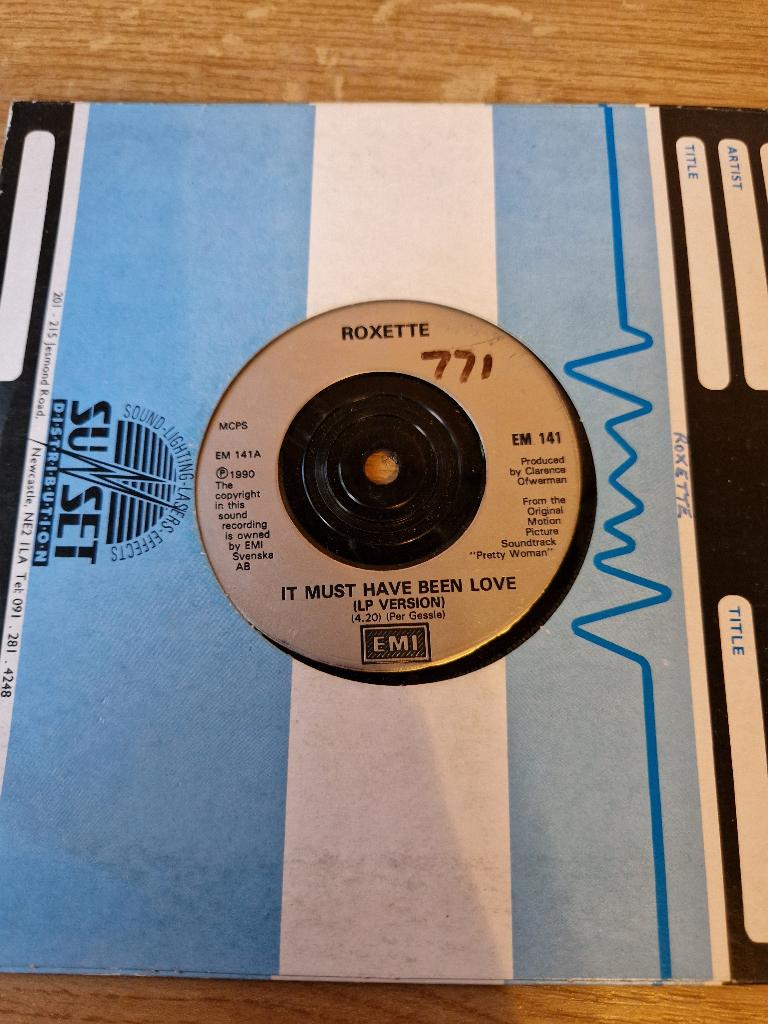 Roxette - It Must Have Been Love 7", Ophalen of Verzenden, Zo goed als nieuw, Pop
