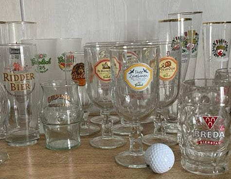 Diverse bierglazen collectie verzamelaar, Verzamelen, Ophalen of Verzenden, Glas of Glazen