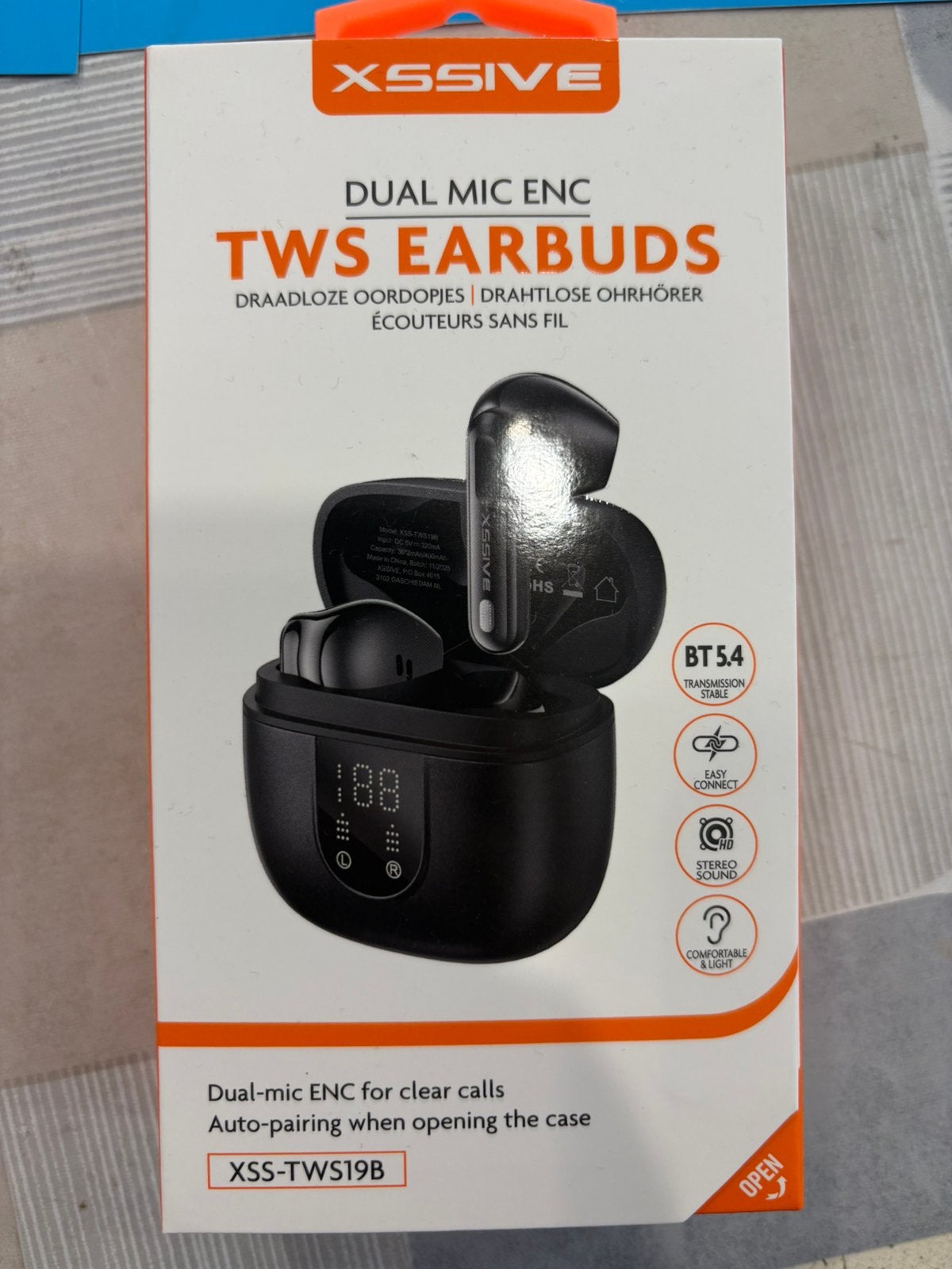 XSSIVE TWS Earbuds Draadloze Oordopjes met Oplaadcase