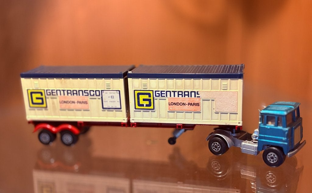 Matchbox Super Kings K-17 Trailer Scammell tractor 25cm lang, Ophalen of Verzenden, Gebruikt, Bus of Vrachtwagen, Matchbox