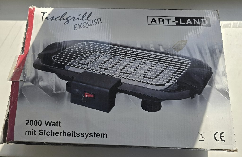 Tafelgrill Art Land Exquisit 2000W, Ophalen, Gebruikt, Tafelgrill