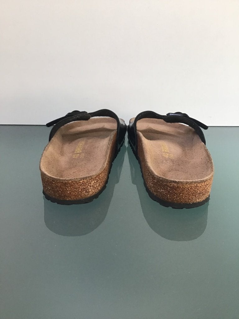 Birkenstock Madrid 40 | zwart | slippers | Gratis verzenden, Slippers, Verzenden, Zwart, Zo goed als nieuw