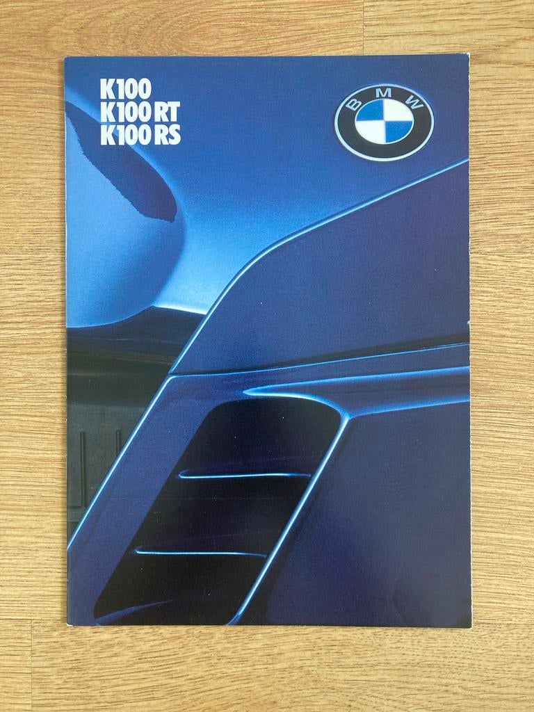 BMW K100 K100RT K100RS Motorfiets Brochure, Ophalen of Verzenden, BMW