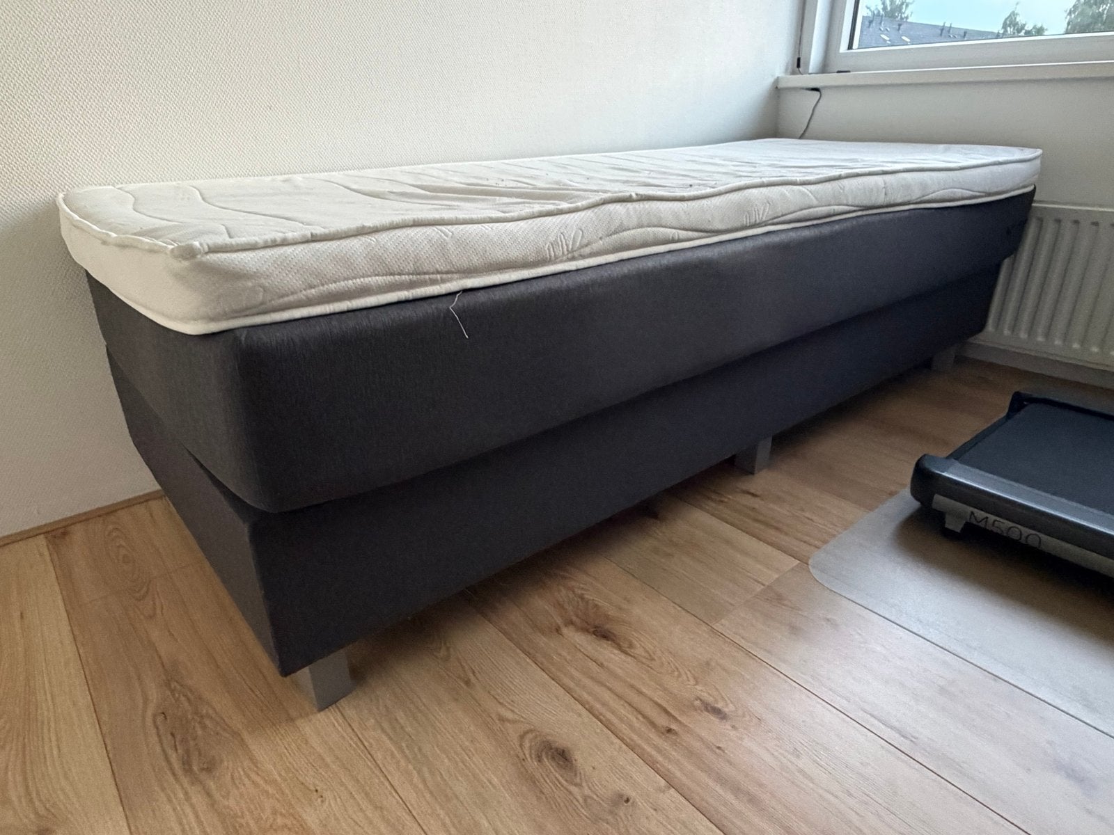 Eenpersoons boxspring 200x80 cm, Ophalen, Gebruikt, Eenpersoons, 80 cm