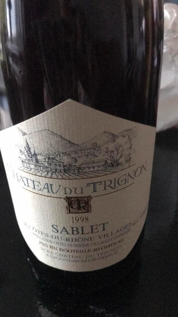 Chateau du trignon 1998, Verzamelen, Wijnen, Ophalen of Verzenden, Zo goed als nieuw, Frankrijk, Rode wijn