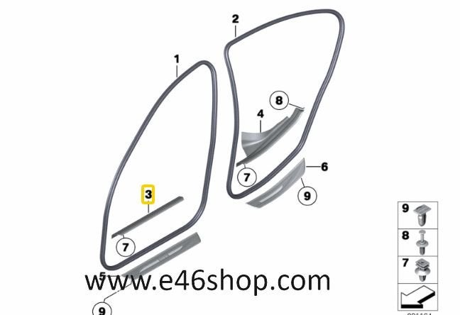 DORPEL LIJST RAND BMW F10 F11 OE 51477358063, -, -, Nieuw, Ophalen of Verzenden