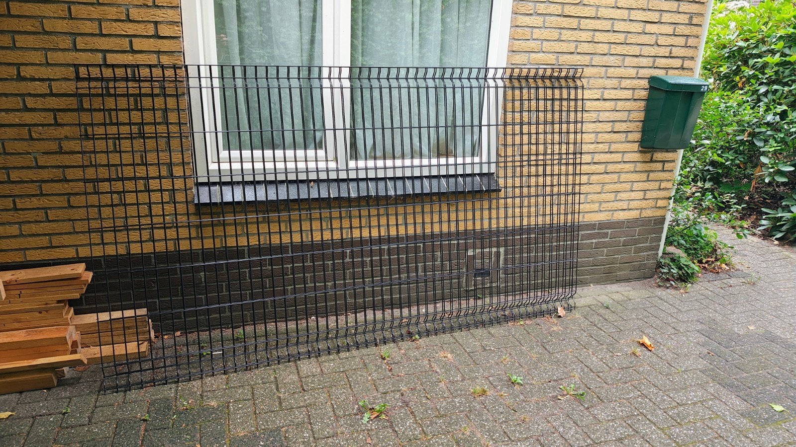 Hekwerk, tuinhek, afscheidingen, Tuin en Terras, Ophalen, Zo goed als nieuw, IJzer, Enkelstaafmat hekwerk