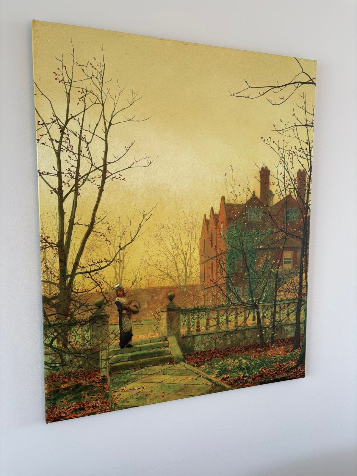 Groot canvas schilderij 100 x 80 cm, Ophalen of Verzenden, Landschap, Doek