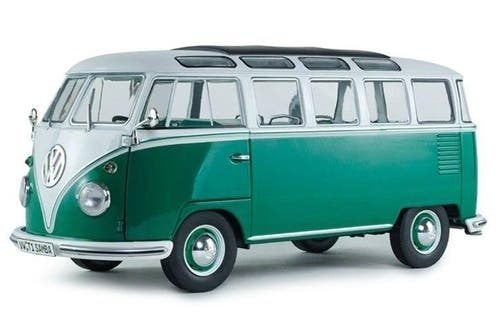 VW T1 Samba '62, groen/wit / 1:18 / Solido, Solido, Solido, Rue de L' Ecusson 2, 56120 Josselin France, Nieuw