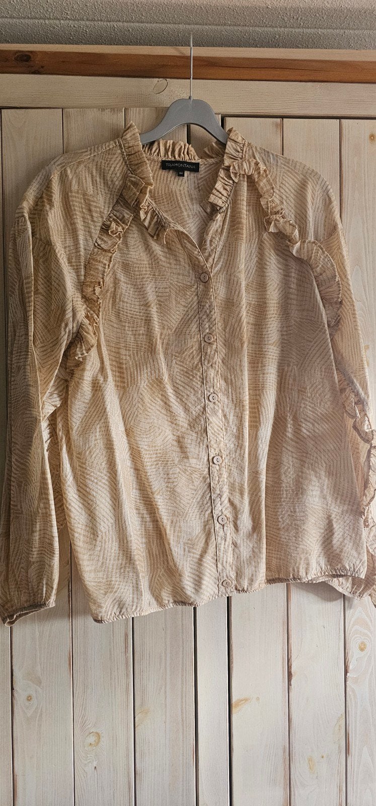 Tramontana blouse, zgan, maat XXL, Kleding | Dames, Blouses en Tunieken, Tramontana, Beige, Maat 46/48 (XL) of groter, Ophalen of Verzenden
