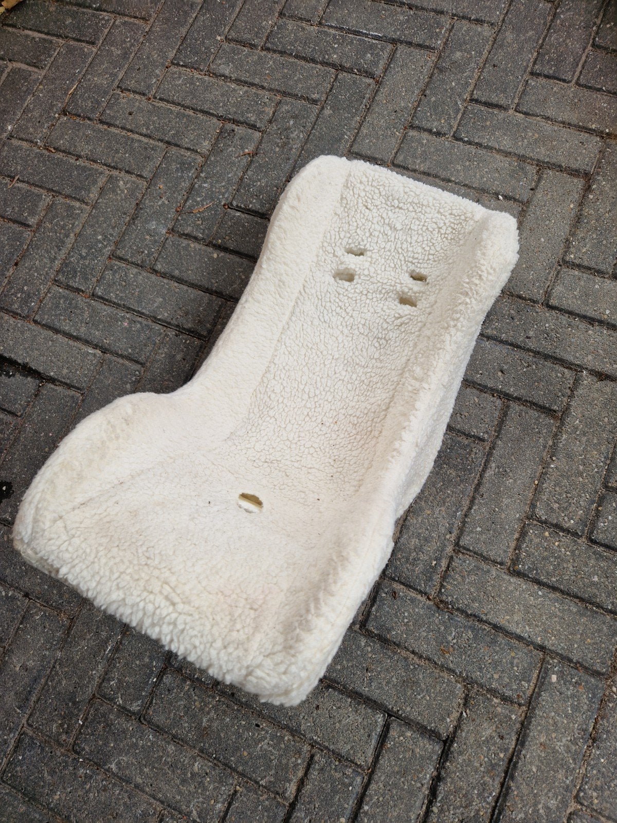 Witte schapenvacht babyschaal, 15 t/m 36 kg, Ophalen, Overige merken, Gebruikt