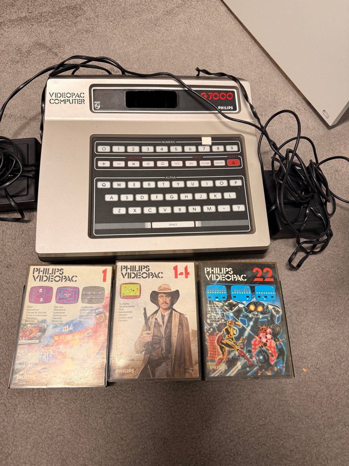 Philips Videopac G7000 met haperende controller, Spelcomputers en Games, Ophalen of Verzenden, Gebruikt