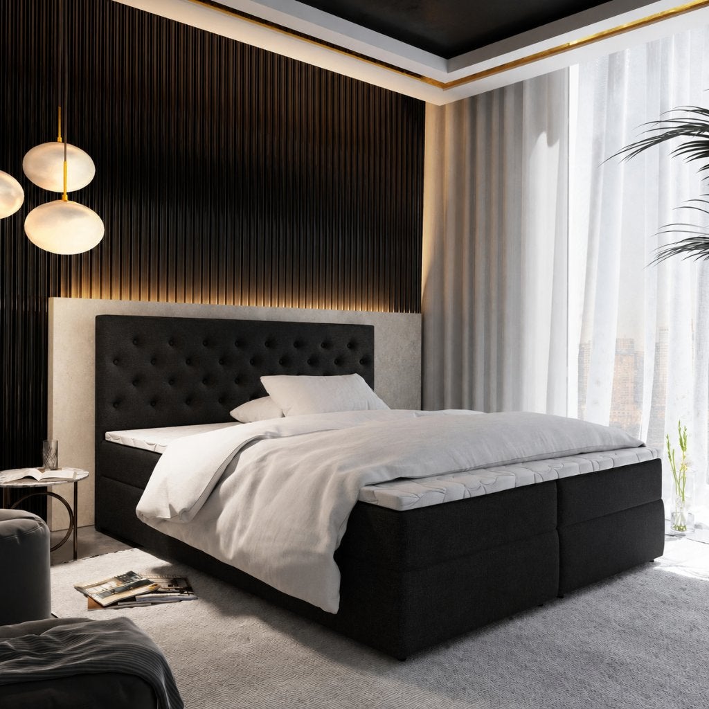 ACTIEDEAL Opbergboxspring 160 x 200 | HB Knopen + GRATIS top