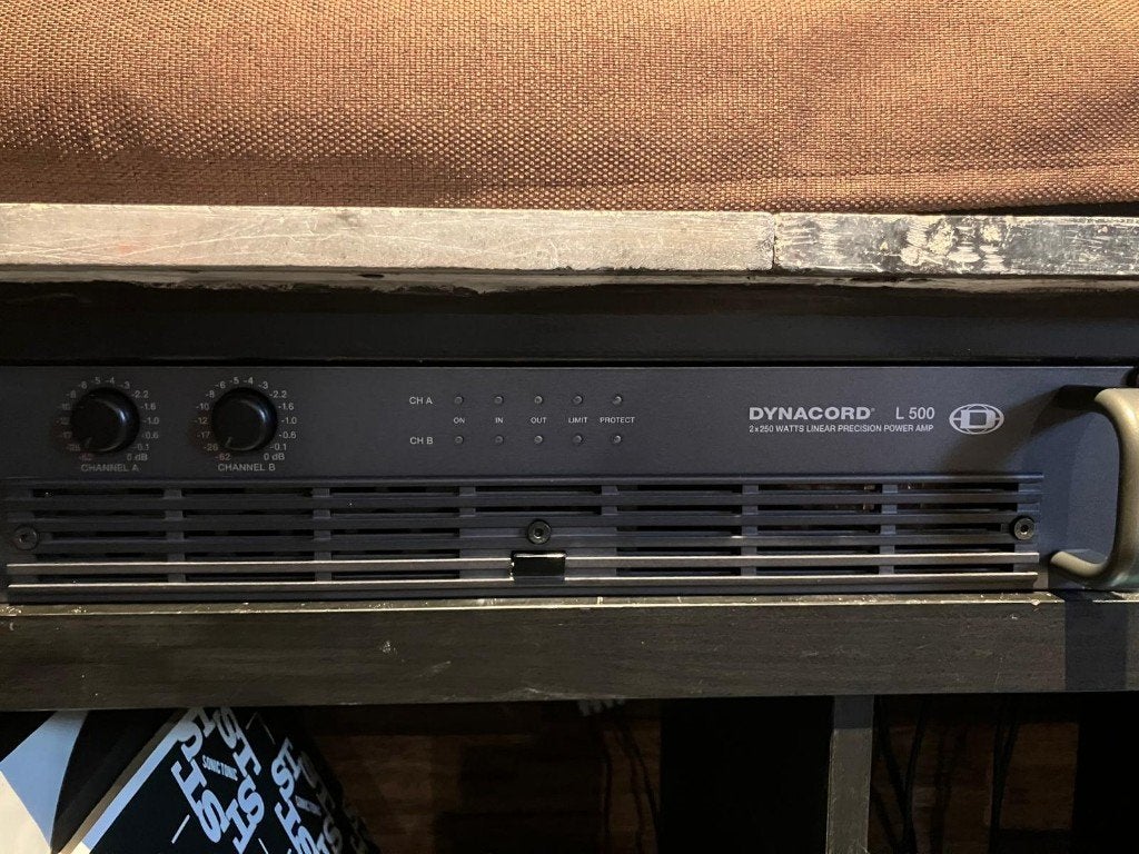 Dynacord L500 versterker, Ophalen of Verzenden, Zo goed als nieuw, Minder dan 500 watt, P.A.