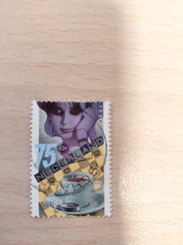 1986 zegel met stempel Schaijk, Verzenden, Gestempeld