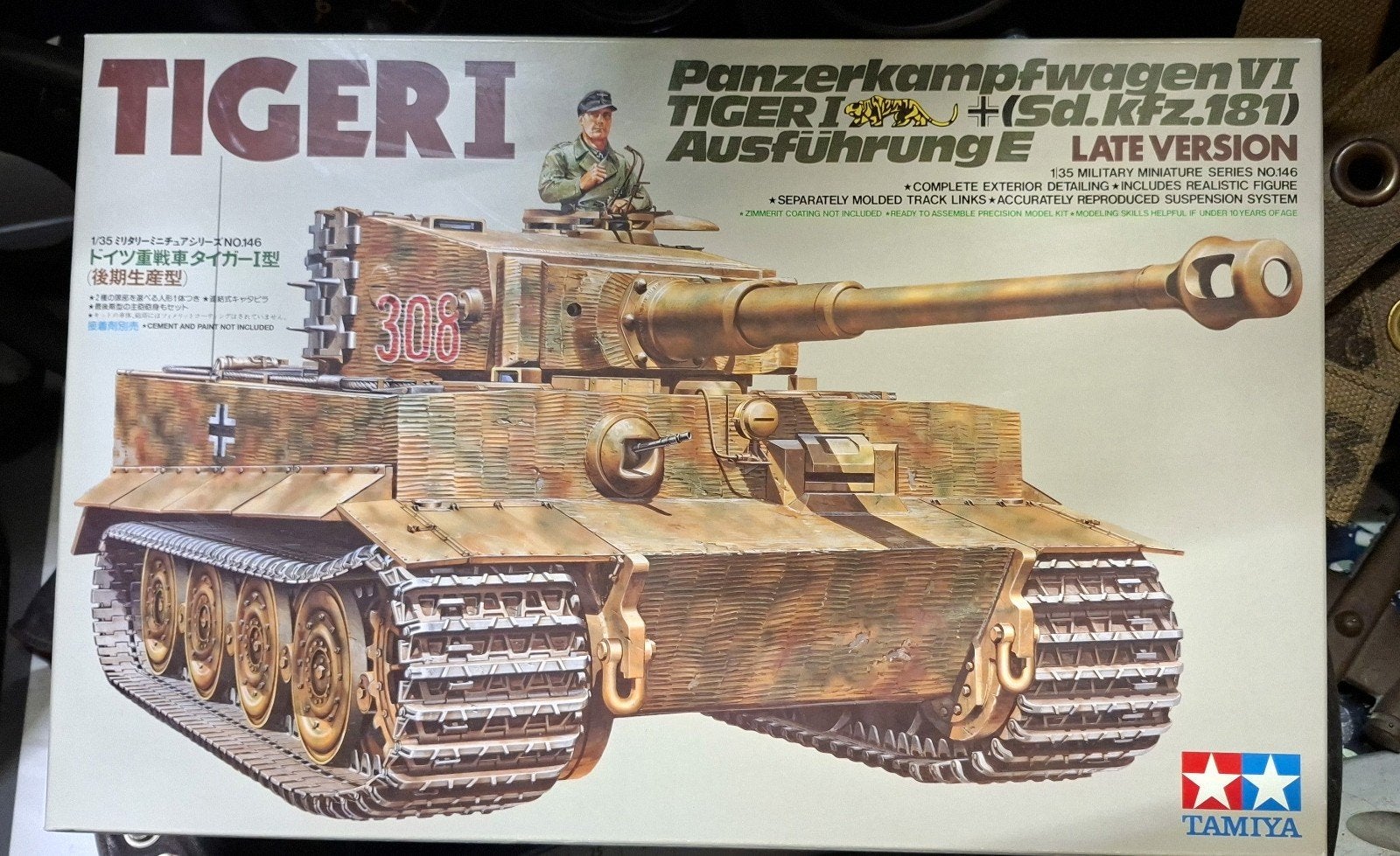 Tamiya Panzerkampfwagen VI Tiger I Ausführung E modelbouw, Hobby en Vrije tijd, Ophalen of Verzenden