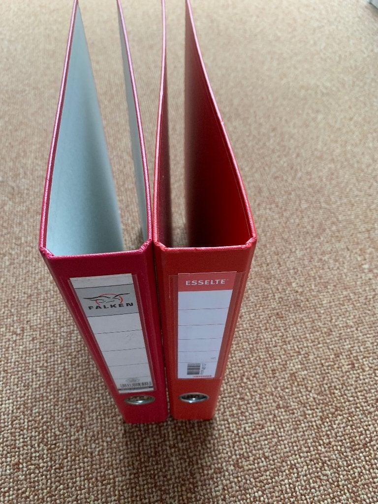 Opbergmappen (rood), Diversen, Schrijfwaren, Ophalen, Gebruikt