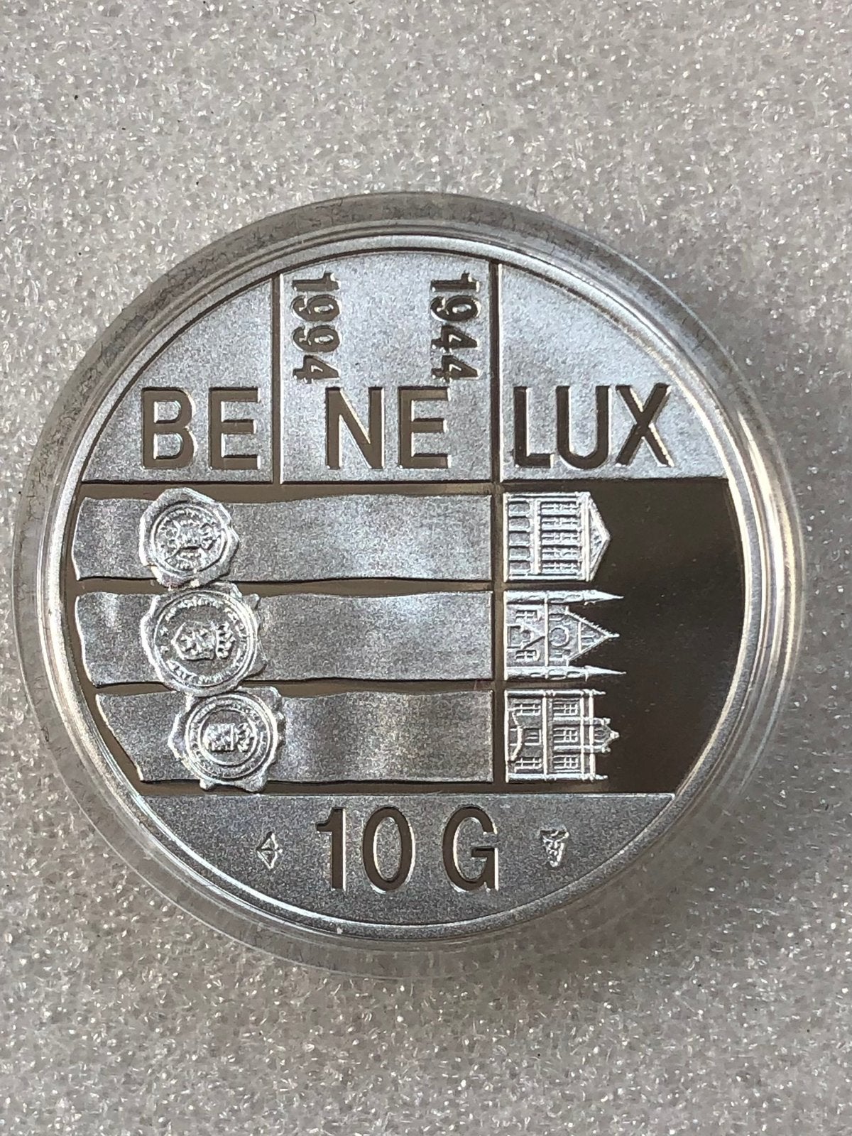 10 gulden 1994, zilver, 50 jaar Benelux, proof., Postzegels en Munten, Munten | Nederland, Verzenden, Koningin Beatrix, 10 gulden