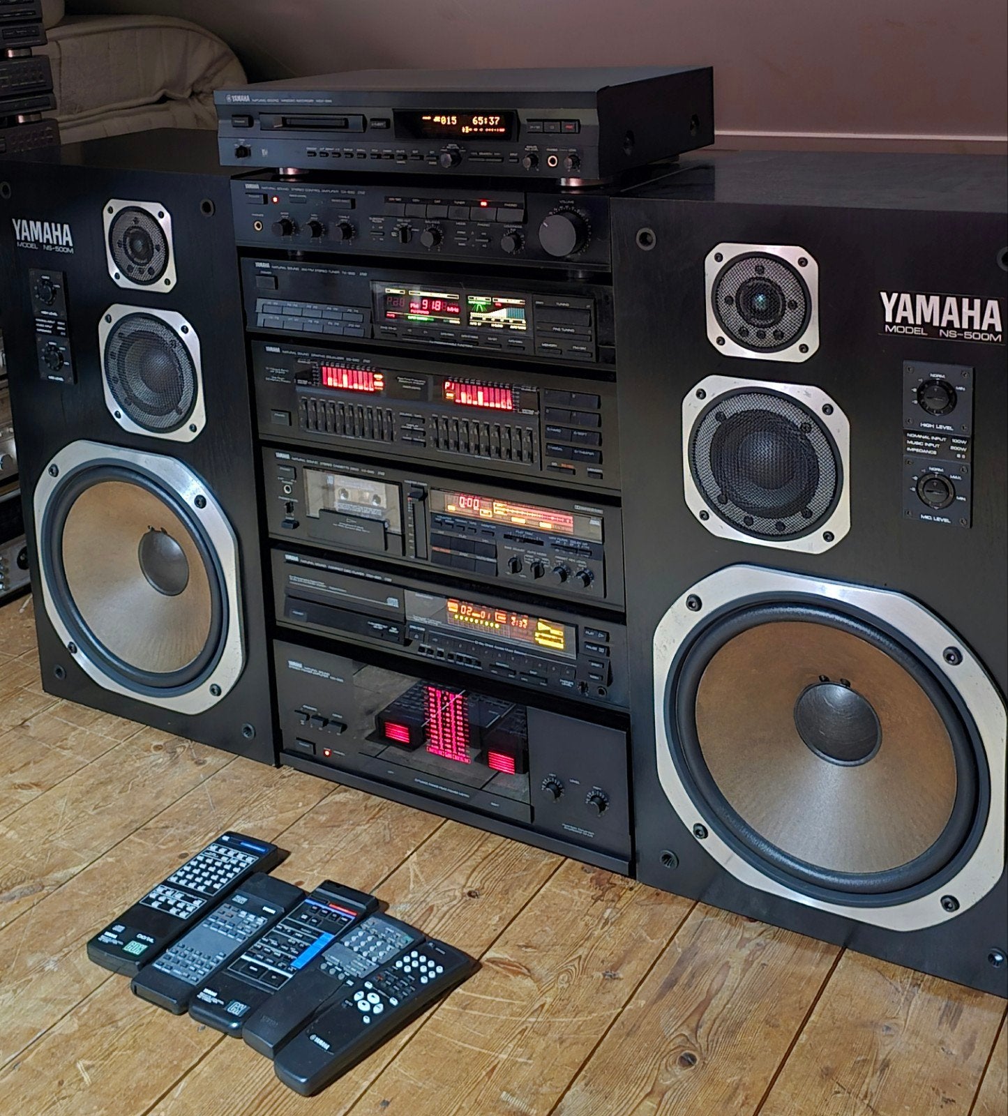 Yamaha High-End  Set met Speakers en Afstandsbedieninge, Ophalen, Gebruikt, Cassettedeck, Losse componenten