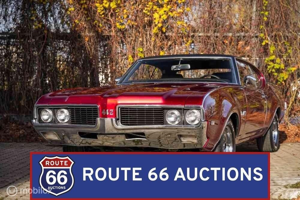 Oldsmobile 442 | 1969 | Route 66 Auctions, Auto's, Overige carrosserieën, Zwart, Bedrijf, Handgeschakeld